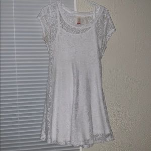 White lace dress
